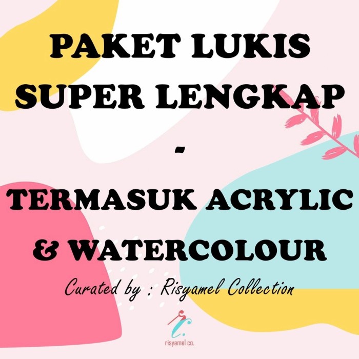 

TERLARIS! [SUPER LENGKAP] Paket Lukis Lengkap Termasuk Easel Akrilik Watercolor
