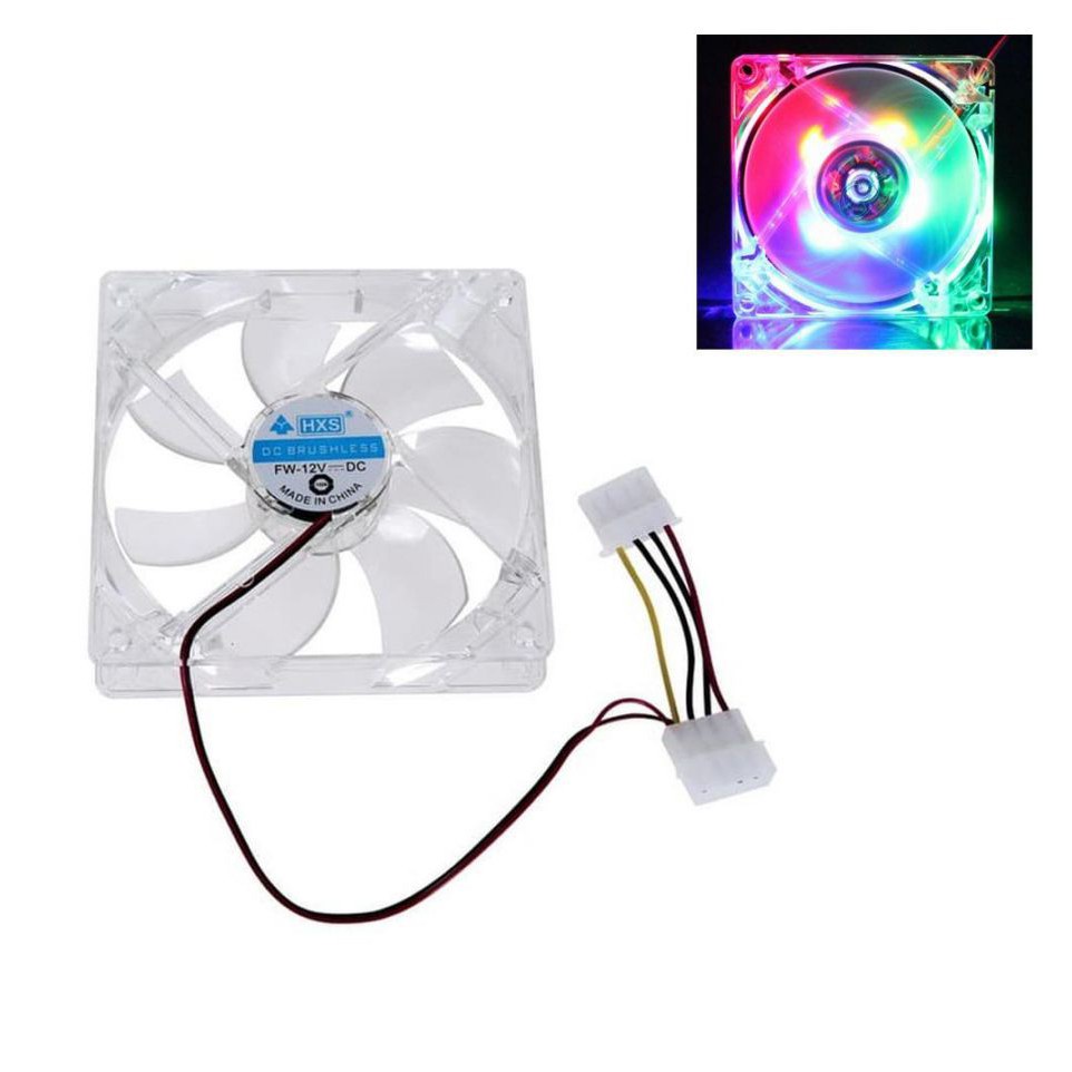 Kipas Fan Casing Transparan 8cm + Baut Rgb -JuaraNyaProduct