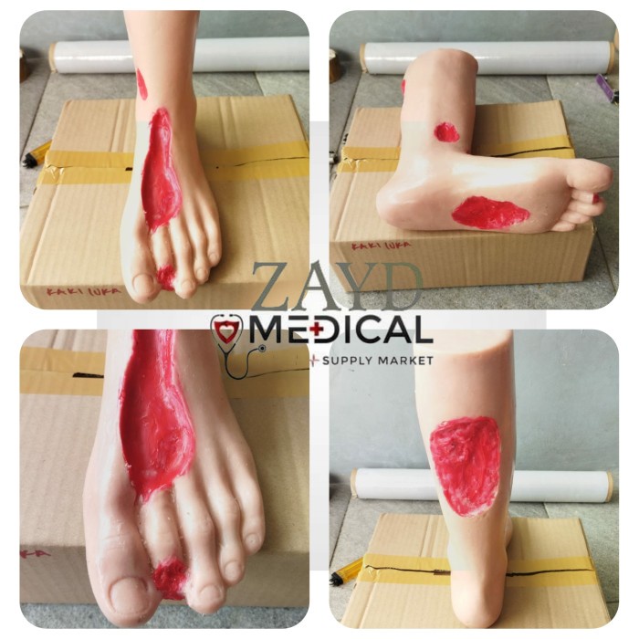 BISA GRAB PHANTOM MANIKIN MODEL KAKI LUKA/ Manekin Model Kaki Luka