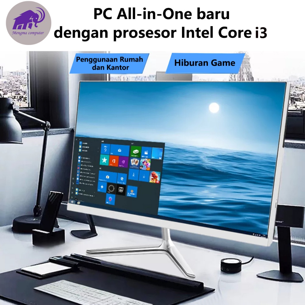 Komputer All-in-One Baru dengan Prosesor Intel Core i3 Generasi Ke-8, Memori 16GB, SSD 1TB, Layar