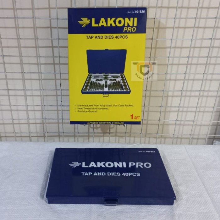 

PROMO! Lakoni Pro 101826 Tap And Dies Set Jetjo Tools Tap And Dies 40PCS Original Color