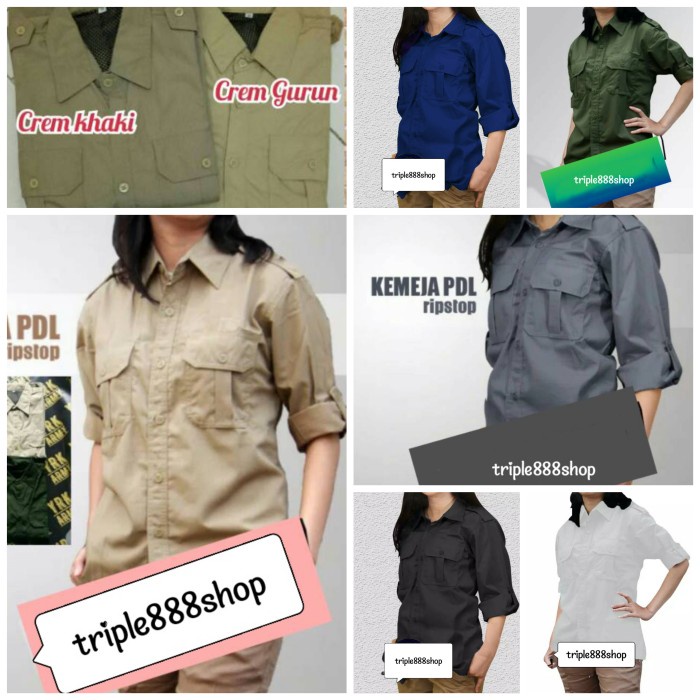 KEMEJA PDL WANITA - KEMEJA LAPANGAN WANITA - KEMEJA TACTICAL