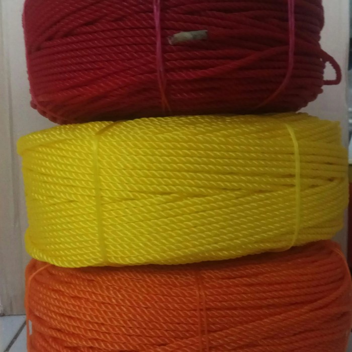 tali tambang nilon / tali tambang plastik 4mm (per roll)