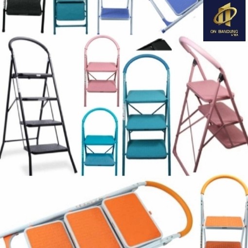 Tangga Lipat Aluminium 2 Step - Pink