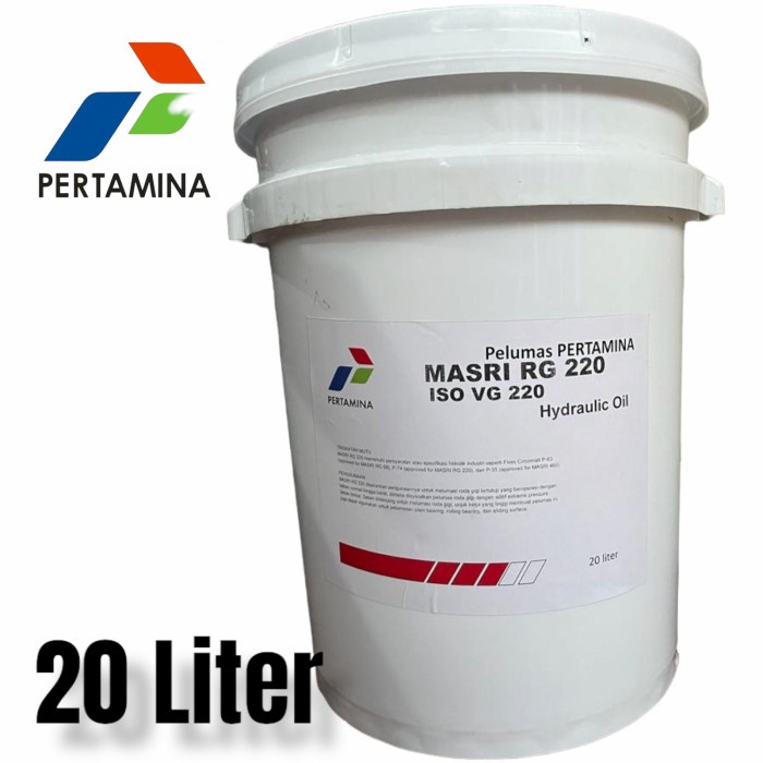 Oli Gear Pertamina Masri Rg 220 Pelumas Iso Vg 220