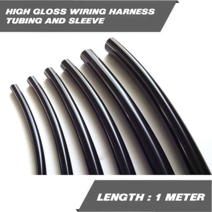 Selongsong kabel karet High Gloss Wiring Harness Tubing