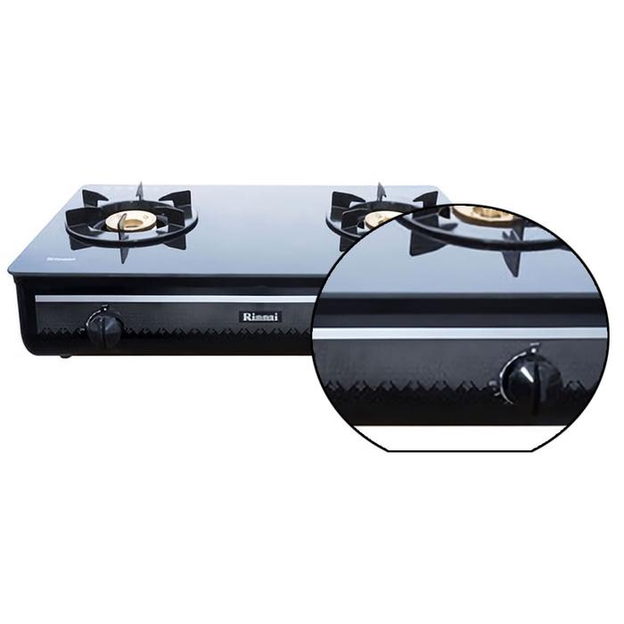 KOMPOR GAS KACA 2 TUNGKU RINNAI TYPE: 712GA (KHUSUS DAERAH MEDAN)