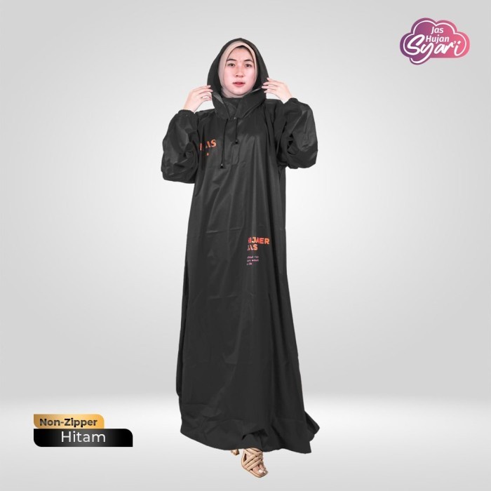 Executive Jas Hujan Syar'i Gamis Wanita Muslimah Hijab Gamis Jas Hujan