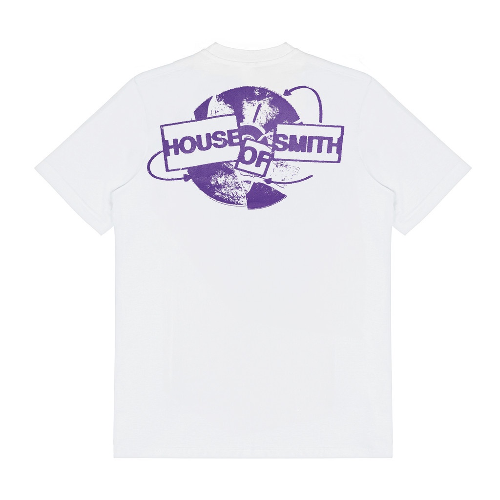 House of Smith kaos unisex Pria Lengan Pendek - Pieces T-shirt White - T Shirt