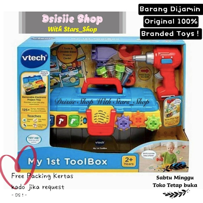 Vtech Drill & Learn ToolBox My 1st Original / Mainan Edukasi bayi