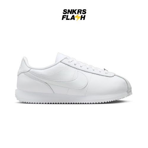 NIKE Cortez 23 Premium Triple White Sepatu Sneakers Unisex - FB6877100 - Size 38