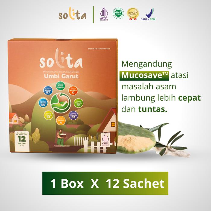 

Solita Minuman Untuk Asam Lambung 1 Box 12 Sachet Sedia Rasa Cokelat Dan Thai Tea Serbuk Herbal Jahe