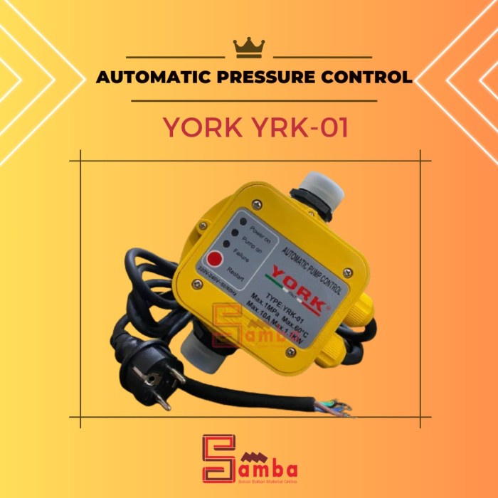 YORK 01 AUTOMATIC PRESSURE CONTROL APC YORK 01 OTOMATIS POMPA AIR