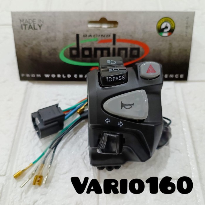 SAKLAR HOLDER KIRI DOMINO PLUS HAZARD SAKLAR KIRI ADV 150 VARIO 160