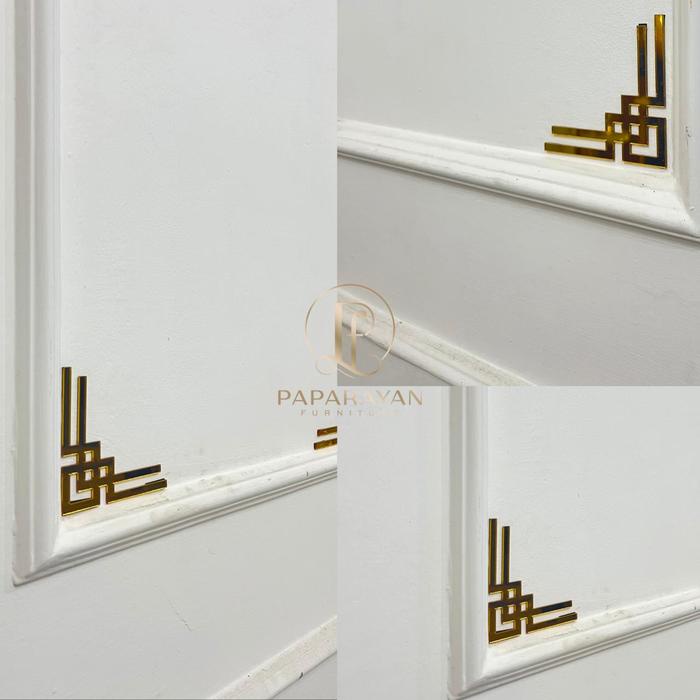 NEW Nurgi List gold dekorasi moulding gold miror/moulding dekorasi dinding Wallpaper