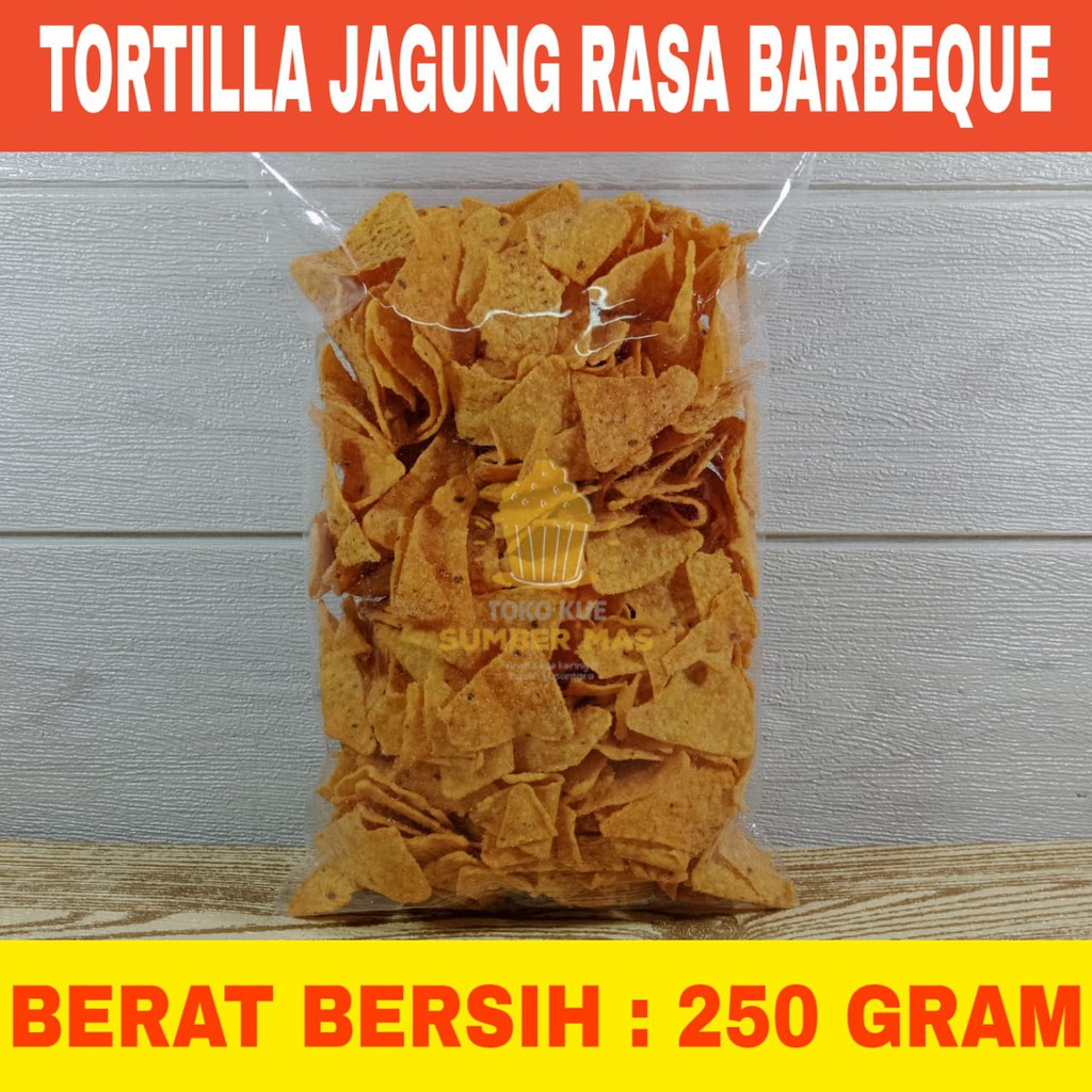 

A Keripik Jagung Tortila Barbeque 250 Gr / Tortilla Chips Barbeque