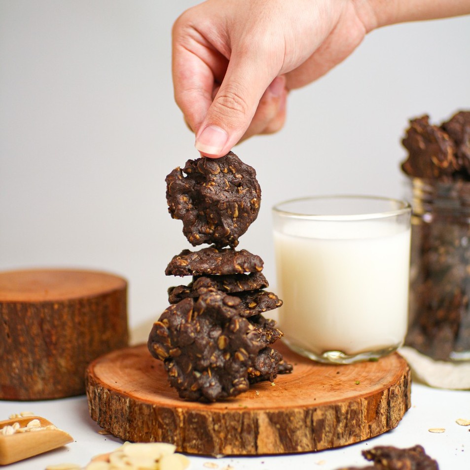 

A Oatmeal Cookies - Dark Choco Almond (225 Gr) - Luckybite