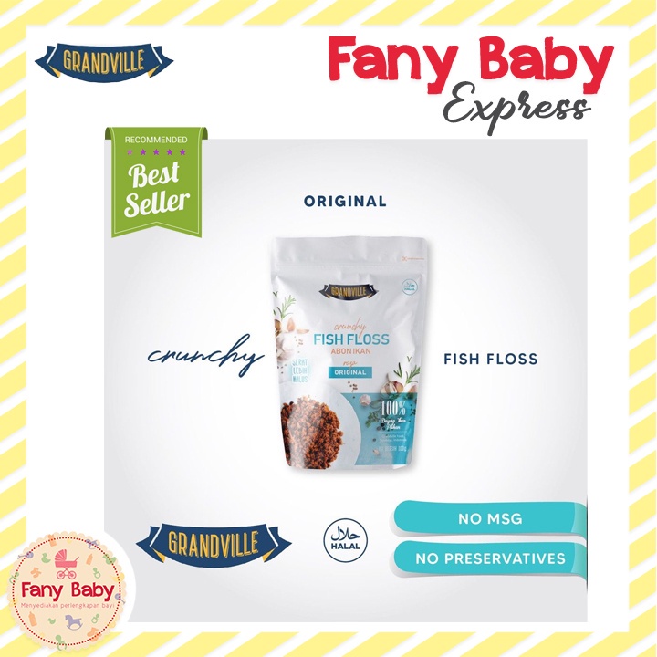 

A Grandville Abon Mpasi Tanpa - Chicken Beef Fish - Cocok Untuk Bayi & Anak