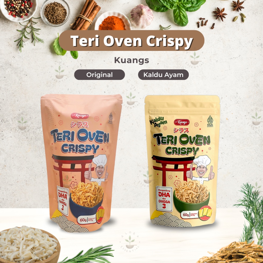 

A Kuangs Teri Krispi Oven Shirasu Jepang 60 Gram - Snack Anak - Mpasi Anak
