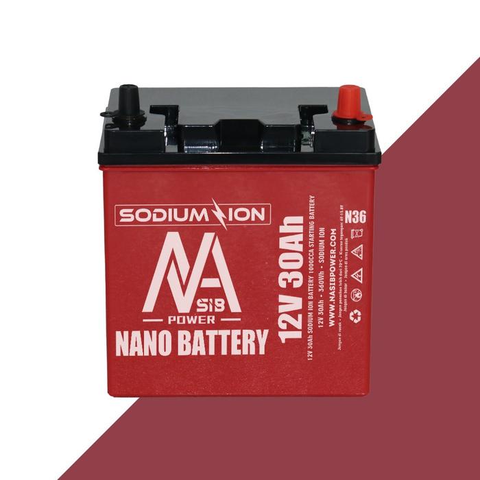 Diskon Nano Battery Aki Mobil Sodium Ion Aki Mobil Sodium Ion Na-1230S(36) 12V 30 Ah Aki Kering