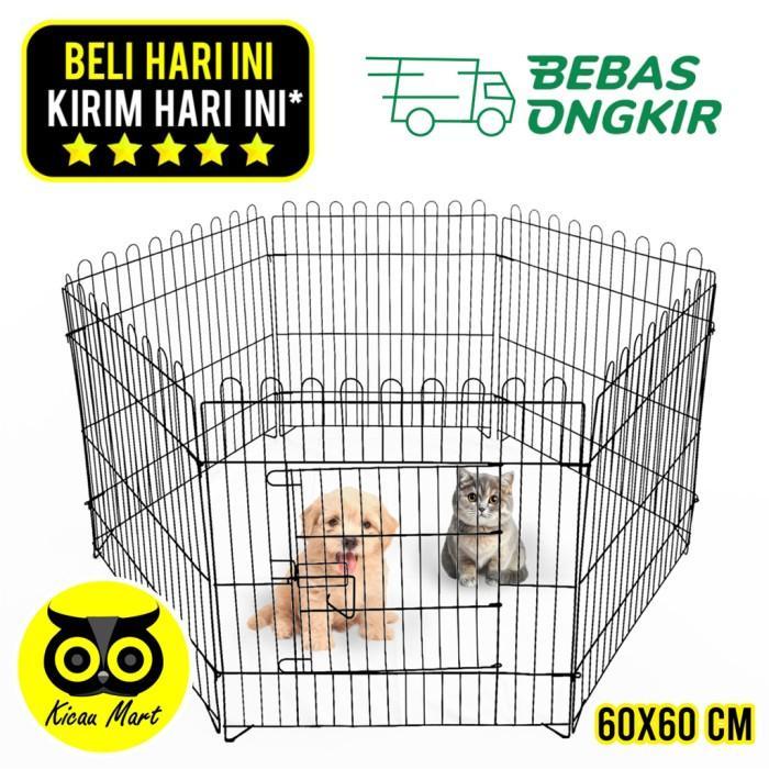 Kandang hewan pagar pintu size 60x60 kandang kucing anjing