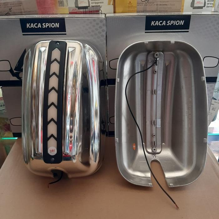 PREMIUM tutup spion cover variasi spion lampu led coltdiesel canter