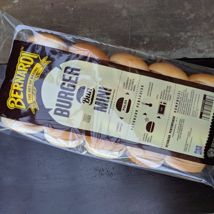 

(TopSeller) roti burger mini bernardi 20pcs