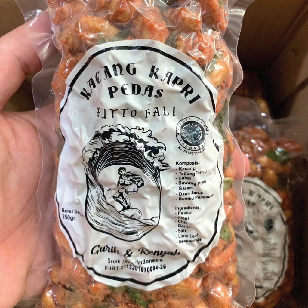 

A Kacang Kapri Pedas Putto Bali Aroma Daun Jeruk 250Gr