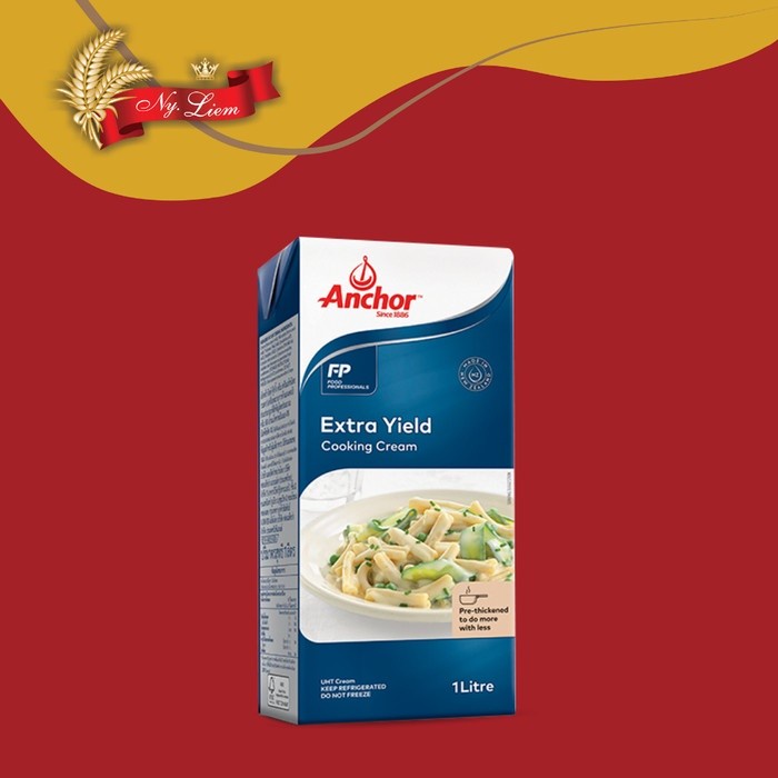 

(TopSeller) ANCHOR Cooking Cream Full Extra Yield 1 liter (/ ONLY)