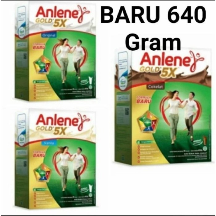

(TopSeller) Anlene Gold 5x Susu Kalsium Usia 51 tahun keatas Rasa Vanilla / Coklat / Plain