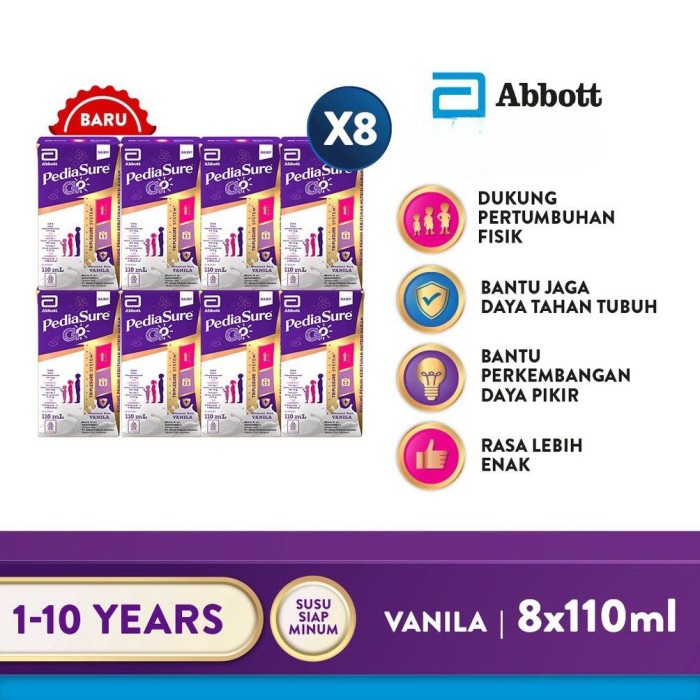 

(TopSeller) PEDIASURE GO - Rasa Cokelat Dan Vanila - Pediasure UHT - Pediasure Cokelat Dan Vanila