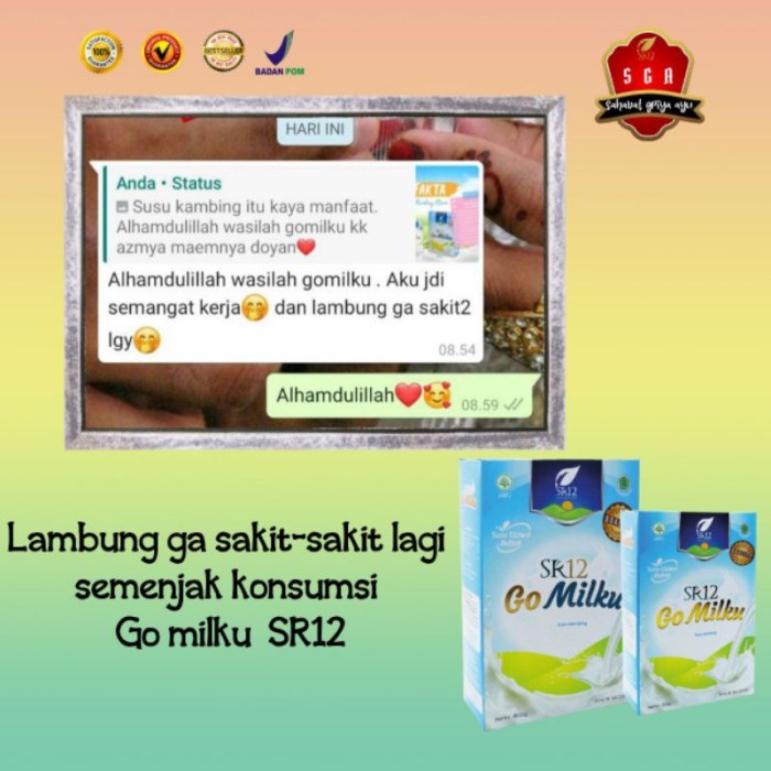 

(TopSeller) Susu Kambing Etawa GOMILKU SR12 Tanpa Gula/ Susu Penggemuk Badan / Susu Penambah Nafsu