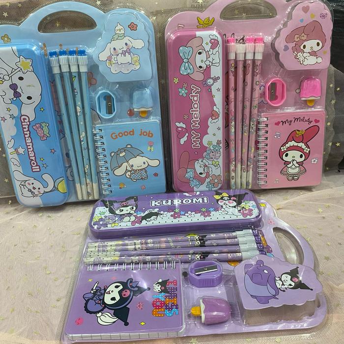 

Stationary Set 8In1 Karakter / Paket Alat Tulis Set + Tempat Pensil / Alat Tulis Sekolah