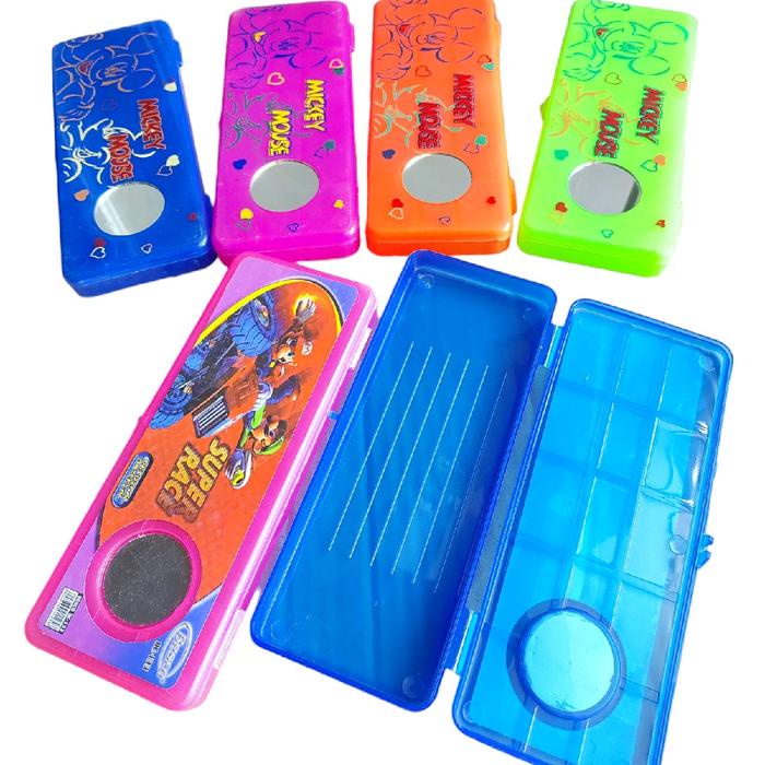 

Tempat/Kotak Pensil/Tepak/Pencil Case Plastik Model Cermin Br