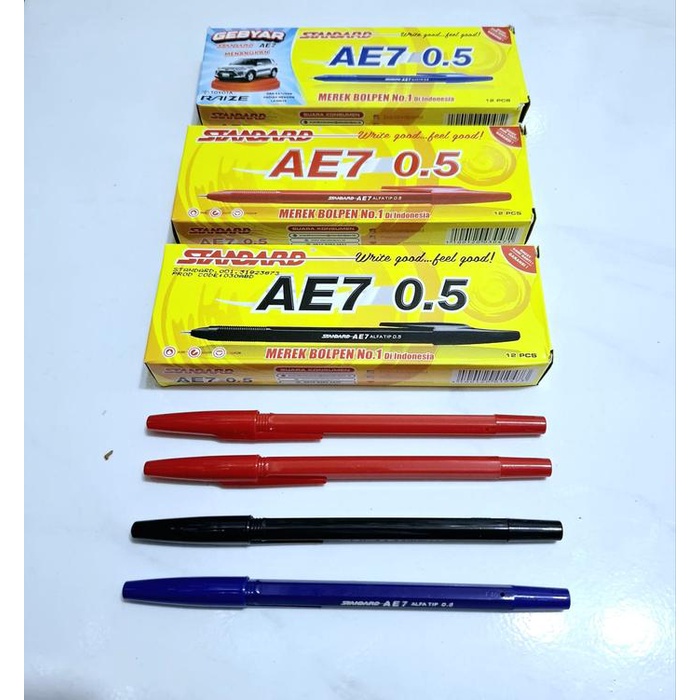 

Promo [Lusin-12 Pcs] Pulpen Standard Ae 7 Stationery