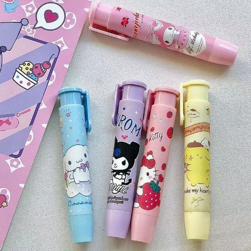 

Penghapus Bentuk Pensil Motif Karakter Lucu Sanrio Cinnamorol Kuromi Melody Pompompurin / Mechanical