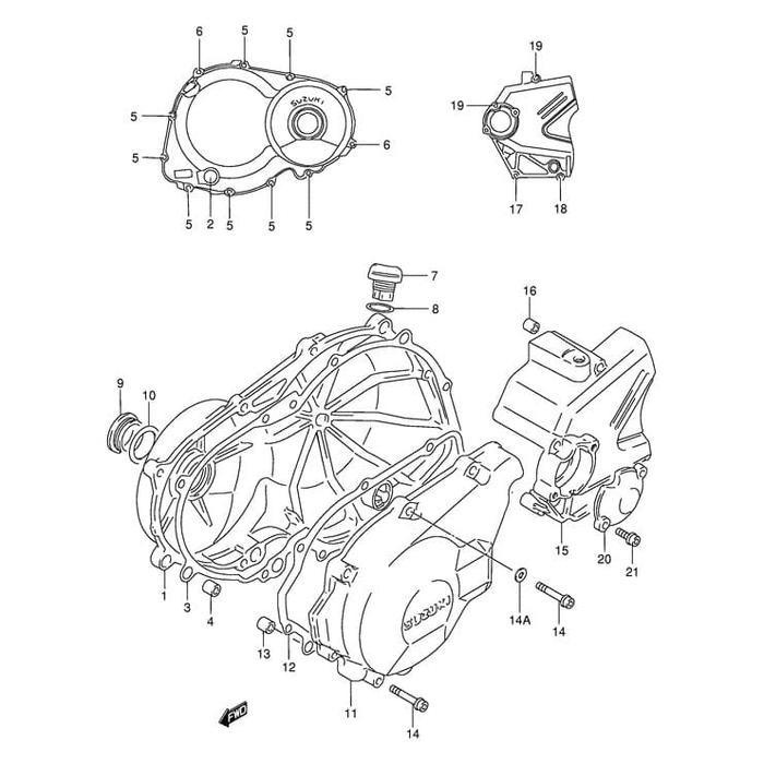 Paking Bak Rotor / Gasket Strainer Gear Suzuki Bandit 400 / GSF400