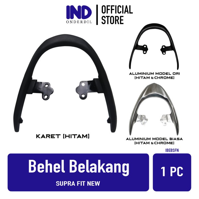 Behel-Begel-Pegangan-Handle-Besi-Karet Jok Belakang Supra Fit New