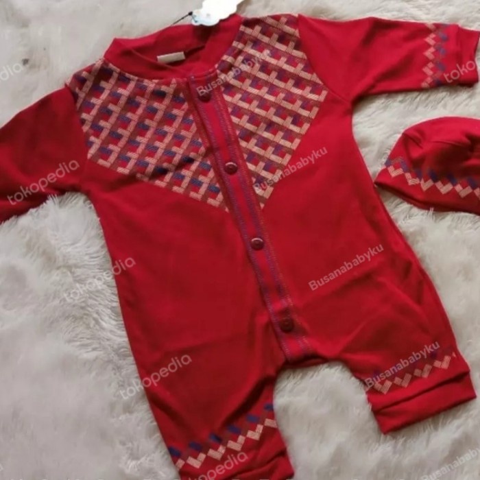 Baju koko baju bayi jumper- merah maroon