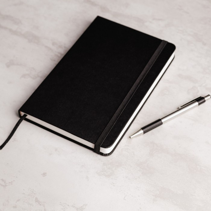 

pintar- Notebook / Journal A5 Large - Pebble Black - Buku Jurnal / Agenda