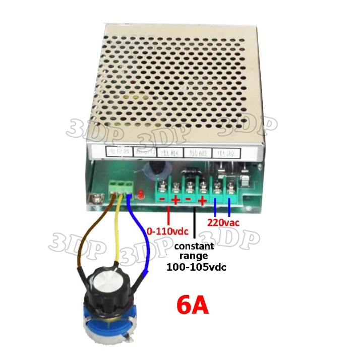 PWM DC power supply input 220Vac output DC 0-110V