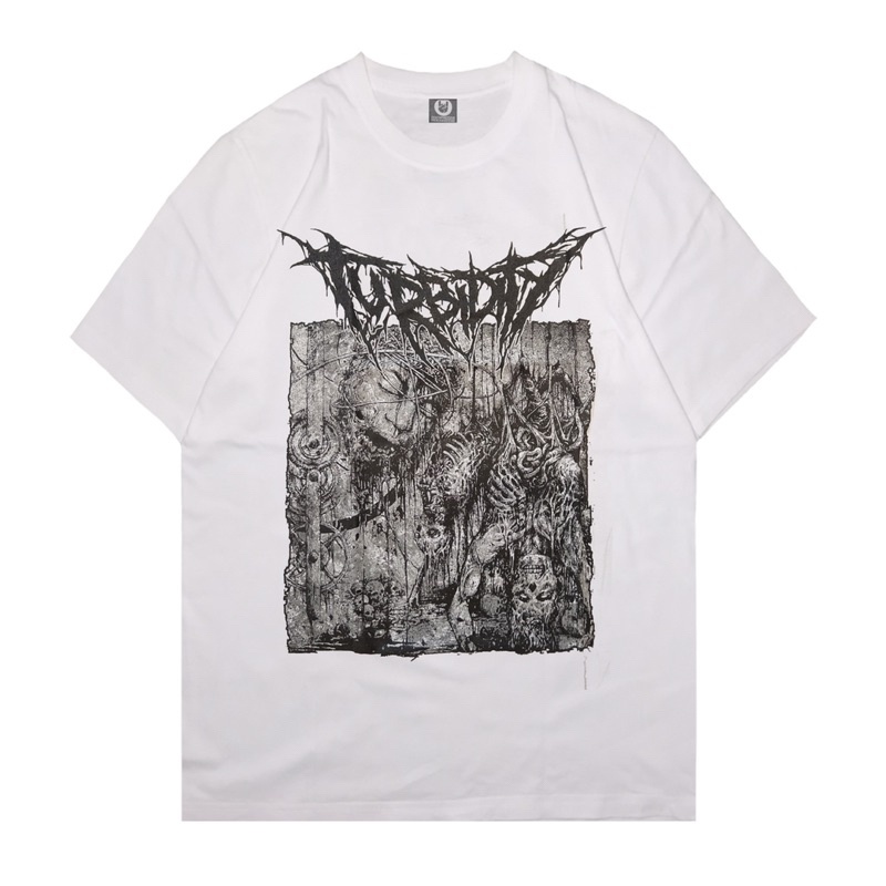 Xtrememerch Boxy Fit T ShirtTurbidity "Cerebral Enslavement" Pria Wanita Kaos - Official Merchandise