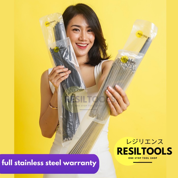 

pintar- Kabel Tis Stainless 50cm Cable Ties Zip Lock Stainless 500mm PerPack