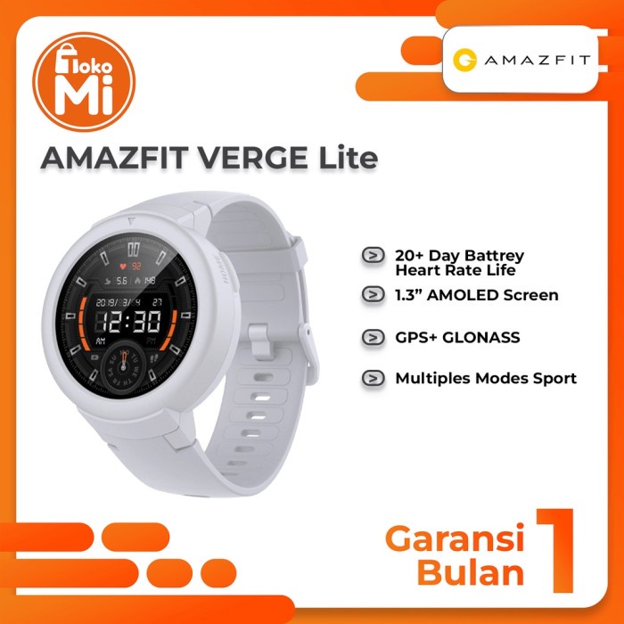Huami AMAZFIT VERGE LITE Smartband Smarttch - Global Version Murah *