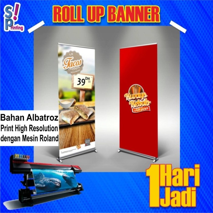 

pintar- Roll Up banner ukuran 60 x 160 cm print / cetak