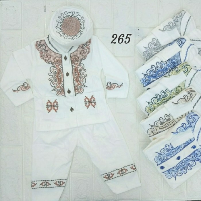 baju koko bayi laki laki 0 6 bulan habibi