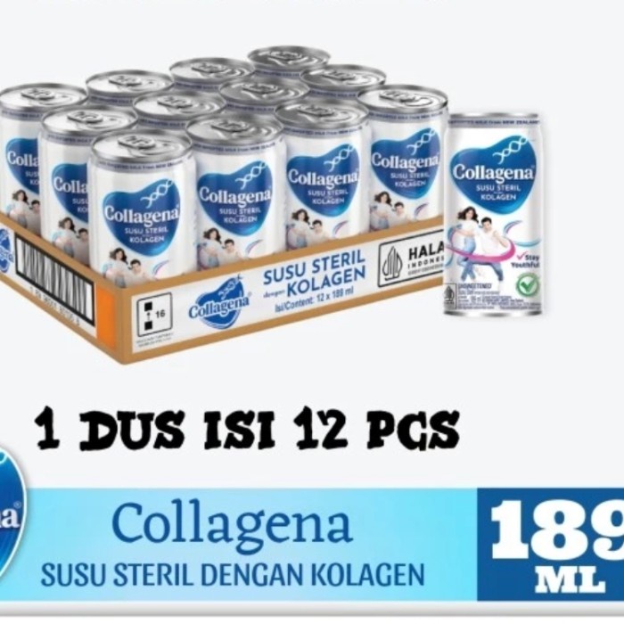 

BARANG TERLARIS Collagena susu steril dengan kolagen ( 1 dus 12 pcs ) untuk kulit sendi tulang NO