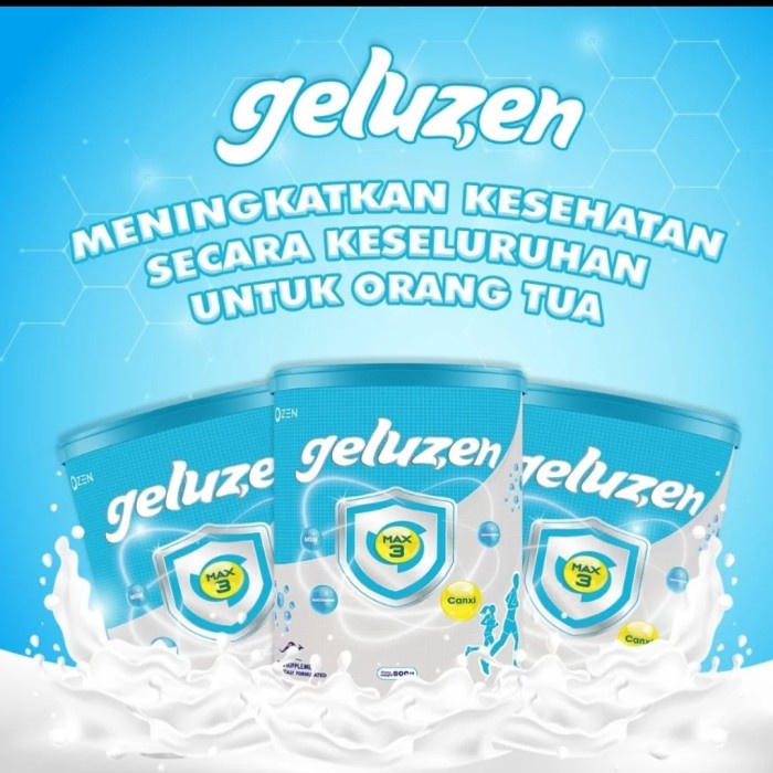 

BARANG TERLARIS GELUZEN SUSU KESEHATAN TULANG DAN SENDI,500 gr Ready Stok