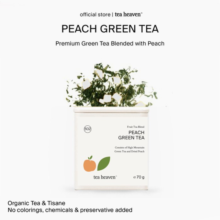 

Green Tea Peach Teh Hijau Buah Premium Fruit Tea Blend