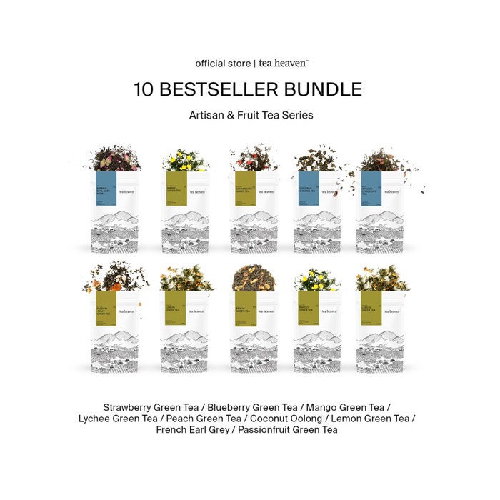 

Artisan Tea Package Bundle Fruit Tea Blend Paket Teh Cafe